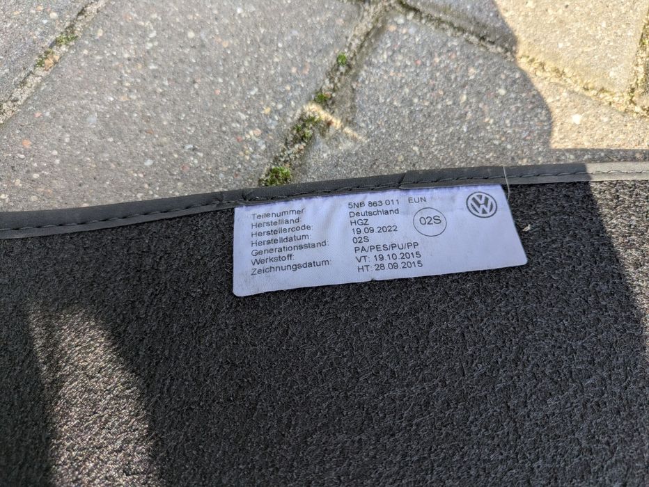 Oryginalne dywaniki Volkswagen