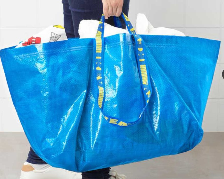 torba niebieska z Ikea duza - stan bdb +