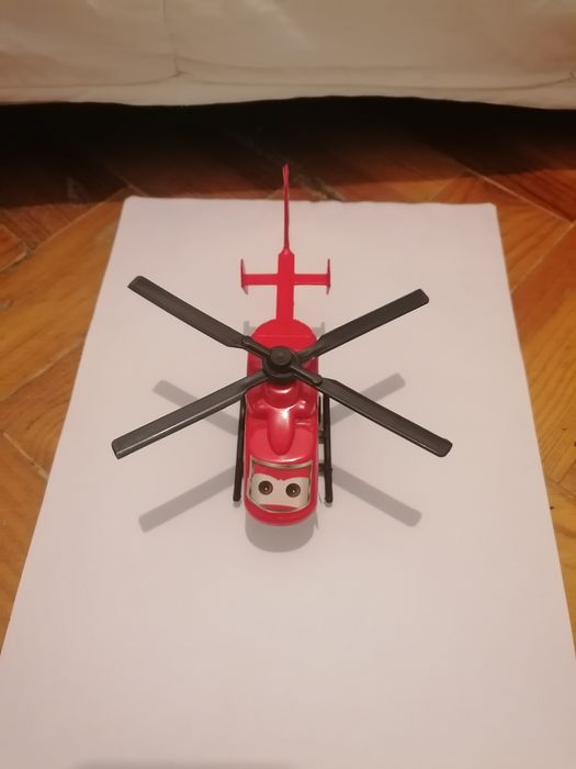 Helicóptero te brinquedo com rodas de fricção