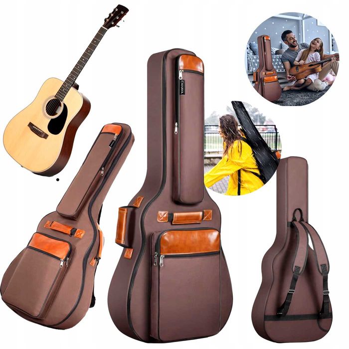 Futerał Pokrowiec Torba na Gitarę Akustyczną 41 Cal Wodoodporny Plecak