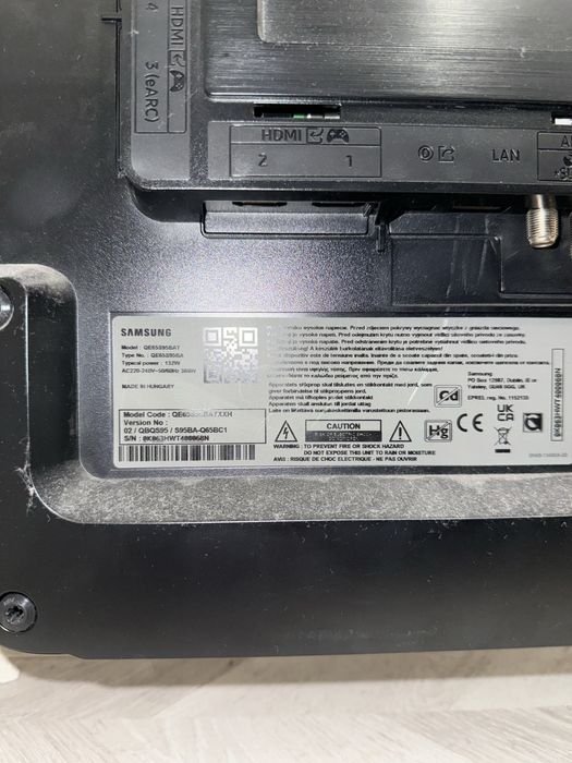 Uszkodzony telewizor 65 cali Samsung !!!