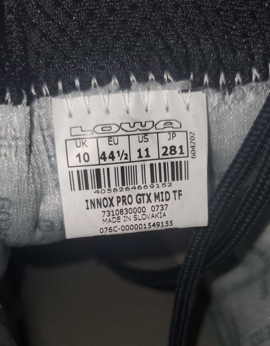 Ботинки тактические LOWA Innox PRO GTX Mid TF Wolf  48.5