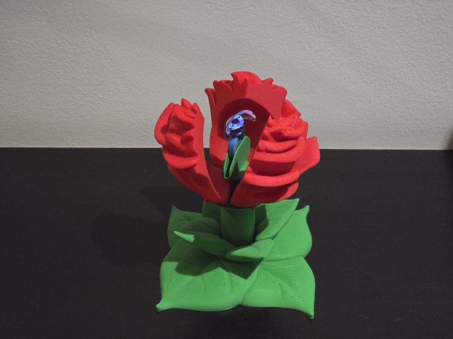 Rosa Presente Porta-Anel