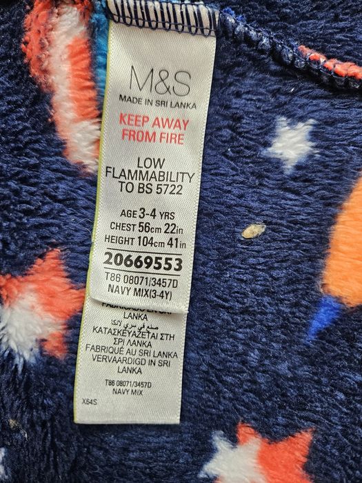 Szlafrok dla dzieci 3-4 lata