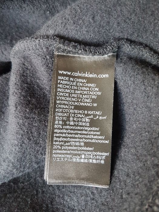 CALVIN KLEIN oryginalna nowa czarna bluza, męska, r. XL