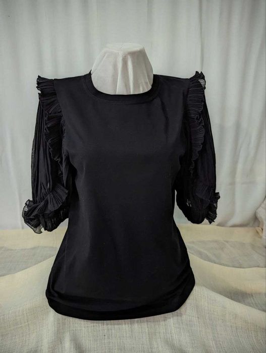 Блуза-футболка Sandro Paris з акцентними рукавами, розмір М