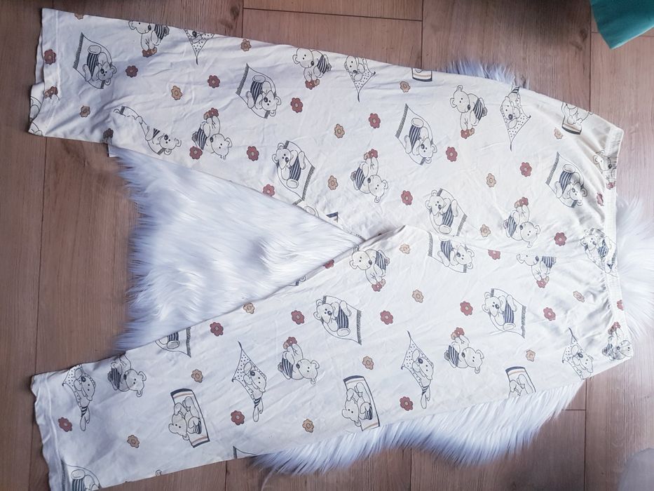 Bawełniane spodnie od piżamy damskie marki Top Vintage roz2XL/3XL/4XL.