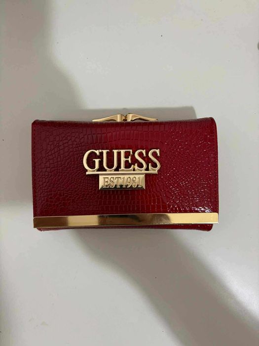 Czerwony Damski portfel nowy GUESS