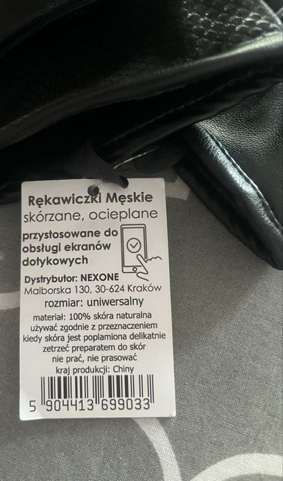 Skórzane rękawiczki męskie