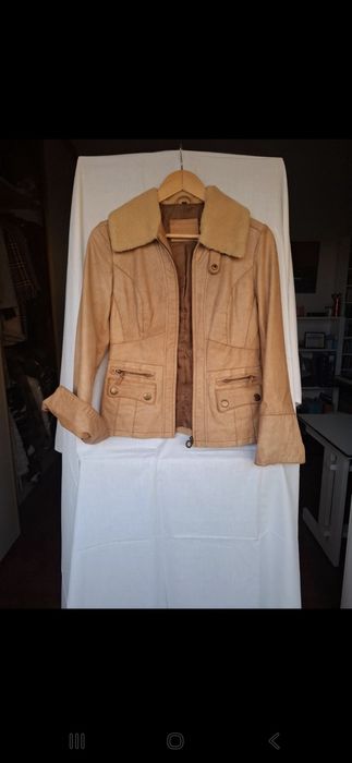 Casaco cabedal Quebramar - Mulher (M)