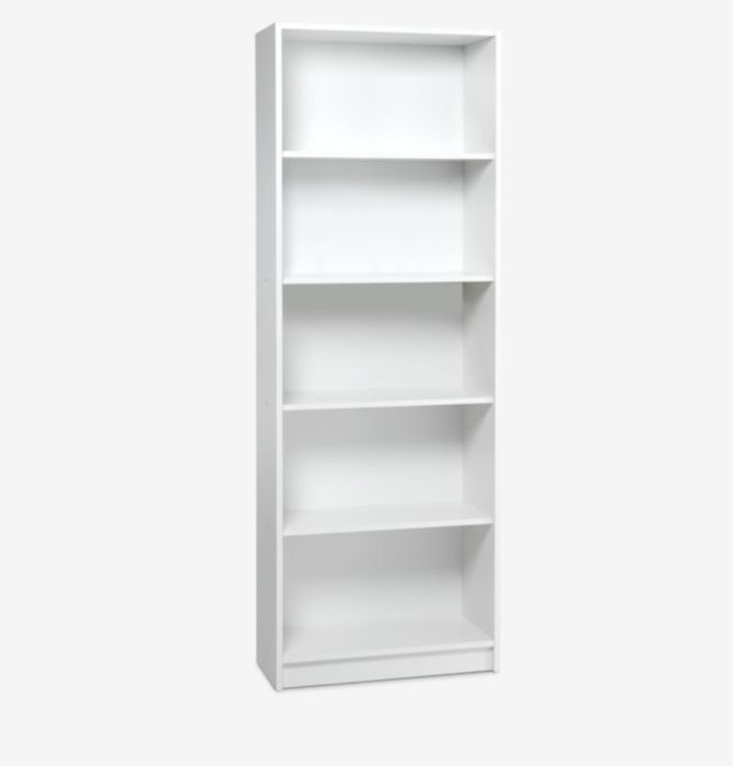 Rezerwacja regał HORNSENS 2 szt biały 5 półek 70x197 jak nowy