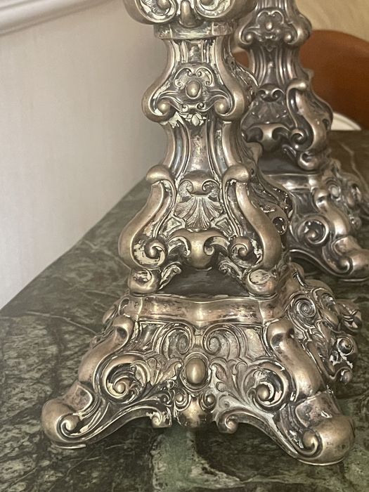 Підсвічники срібні