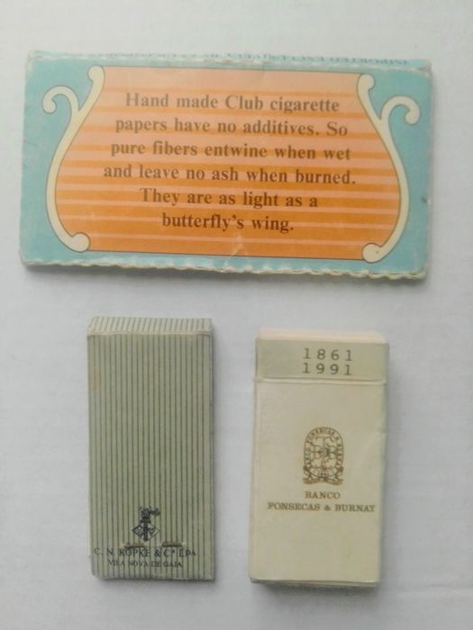 Carteiras de fósforos antigas