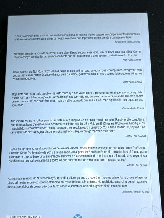Corpo novo, Vida nova - de Joana Carvalho Costa
