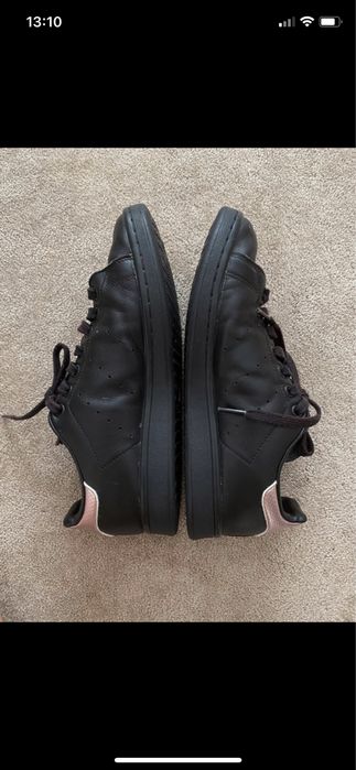 Adidas Stan Smith Preto E Ouro Rosa 38 2/3