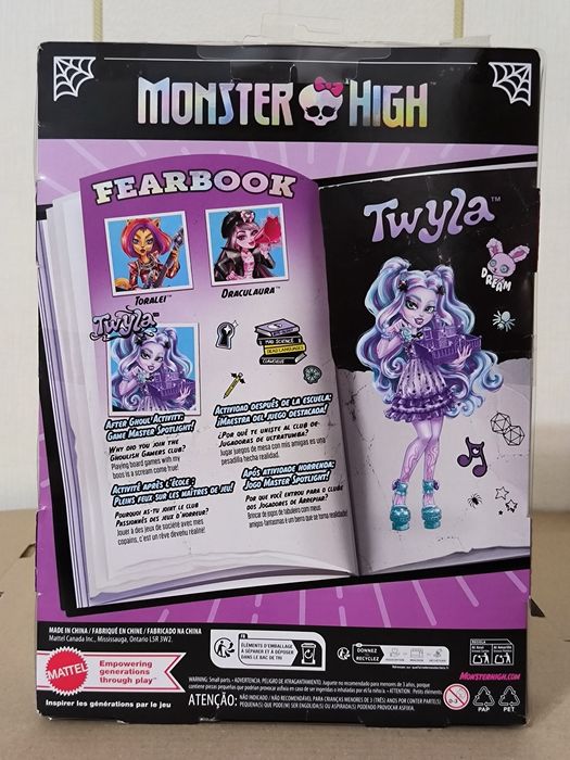 Monster High Fearbook Twyla Fashion Лялька Монстер Хай Твайла книга