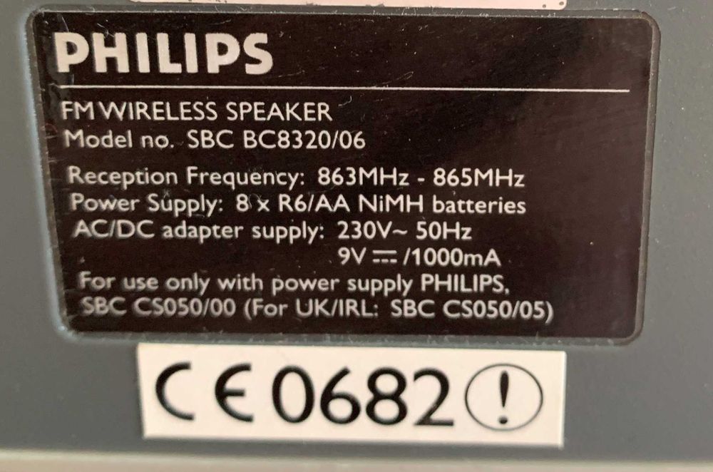 Colunas sem fio Philips SBC BC8320