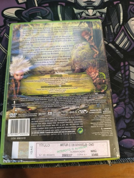 1 Filme em VHS e 1 DVD