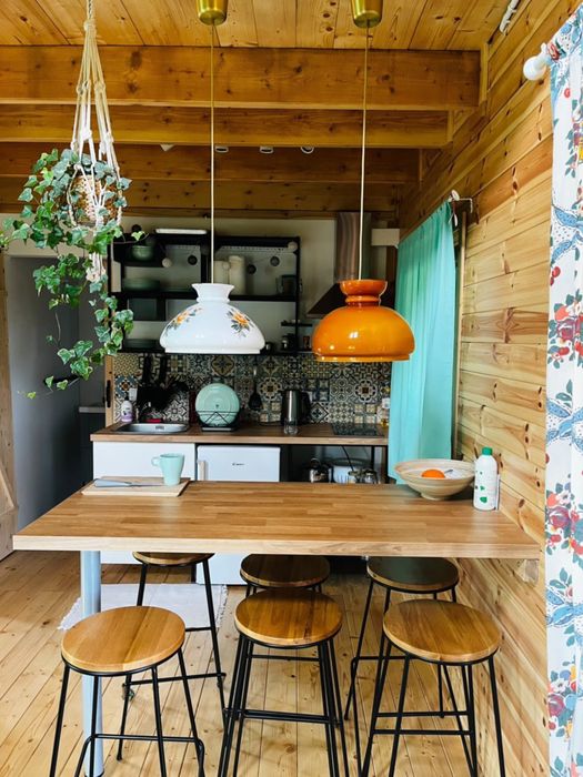 Domek z sauną i balią w Borach tucholskich blisko jeziora