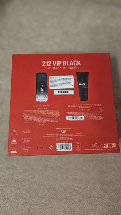 Чоловічий подарунковий набір Carolina Herrera 212 VIP Black