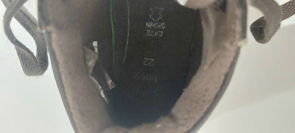 Ponny extra Trzewiki Kozaki Skóra naturalna brąz roz. 22 _ 13.5 cm