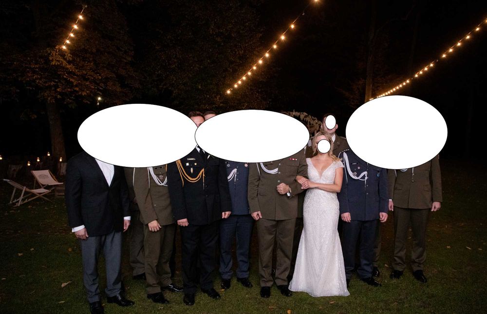 Lanesta Yavanna dla Panny Młodej 160 cm IVORY zdobiona koralikami