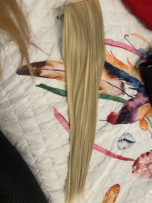 Włosy blond flip in żyłka 60cm