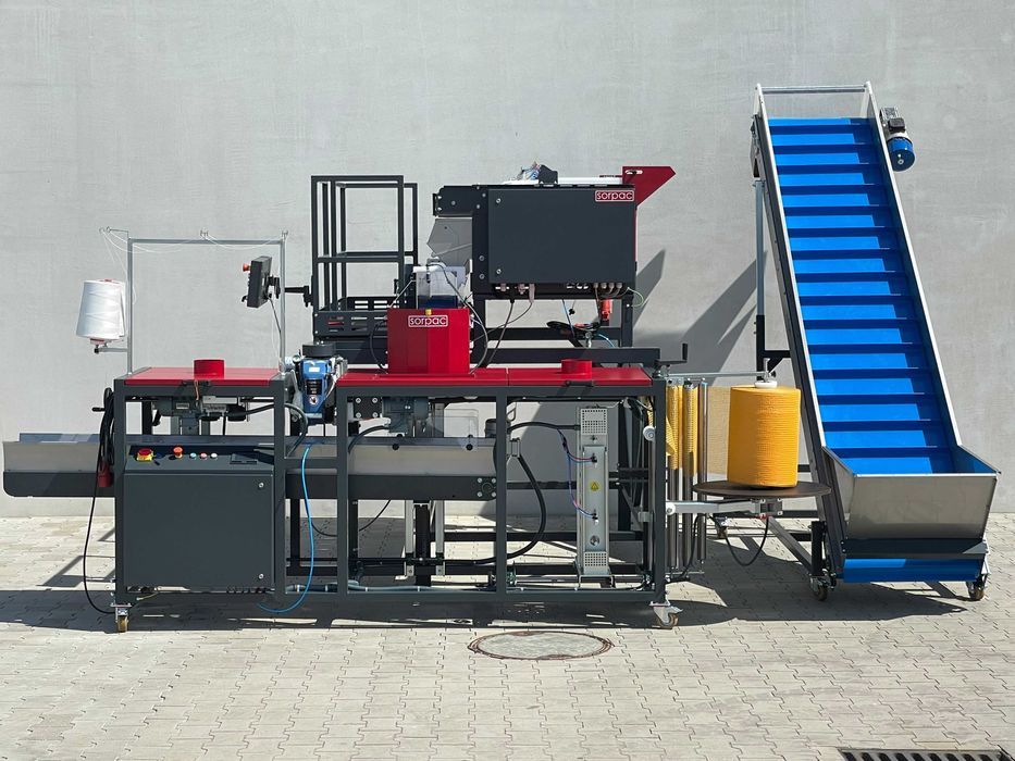 SORPAC waga kanałowa, raszlownica i taśmociąg - cała linia