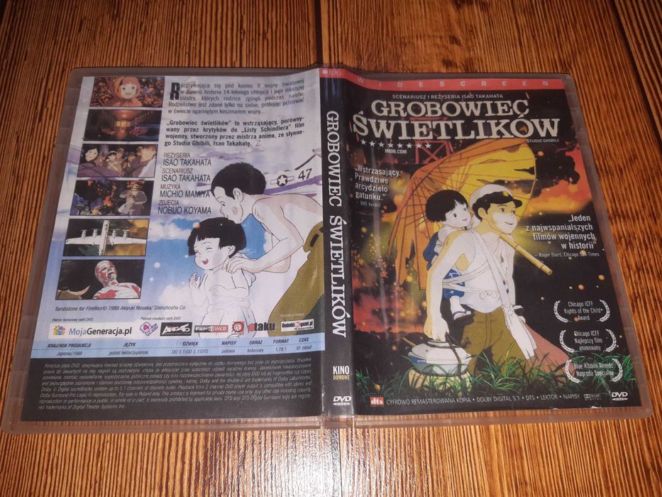 Grobowiec Świetlików Isao Takahata studio Ghibli polski lektor