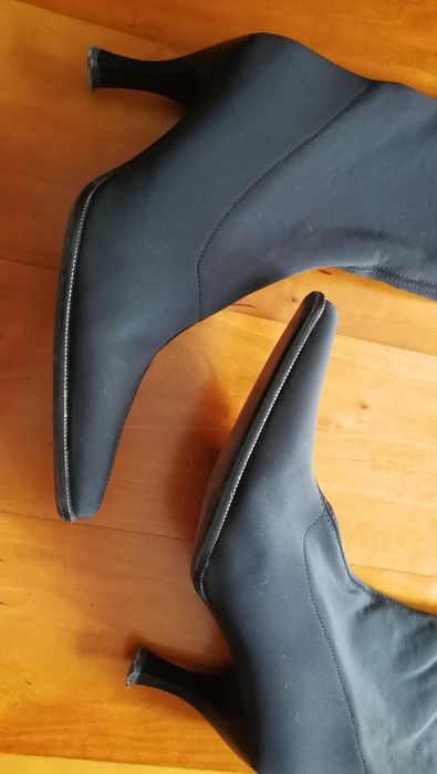 Impecáveis Botas altas  em lycra n.37 pretas
