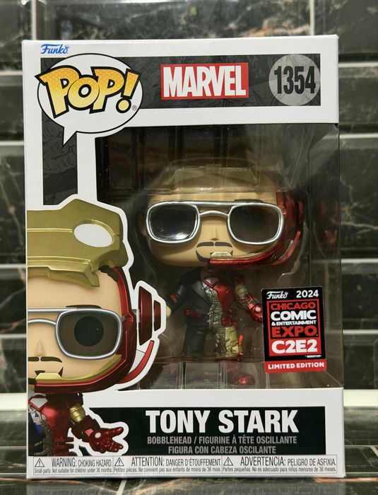 Funko Pop! Tony Stark Iron Man 1354 Expo 2024 C2E2 Limited Marvel