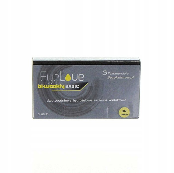 Soczewki dwutygodniowe EyeLove Basic bi-weekly 3 szt. moc -1,5 BC 8,6
