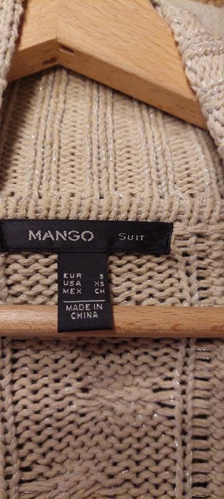 Casaco malha grossa com cinto