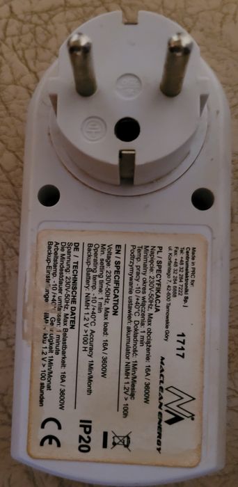 Wyłącznik bojler progmator  Maclean Energy