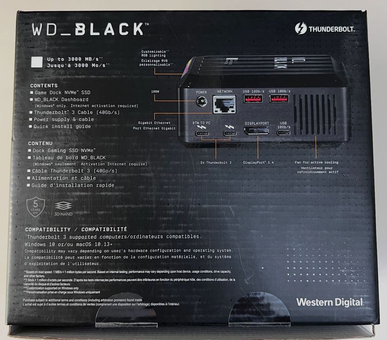 Docking Station WD Thunderbolt 2T SSD - como nova