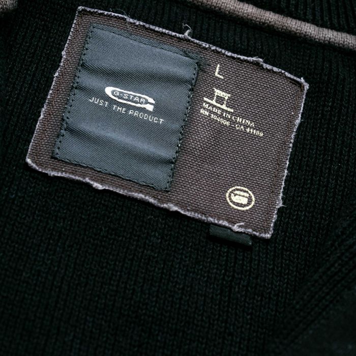 Y2K G-star Raw big logo sweter rozpinany L Euro industrial