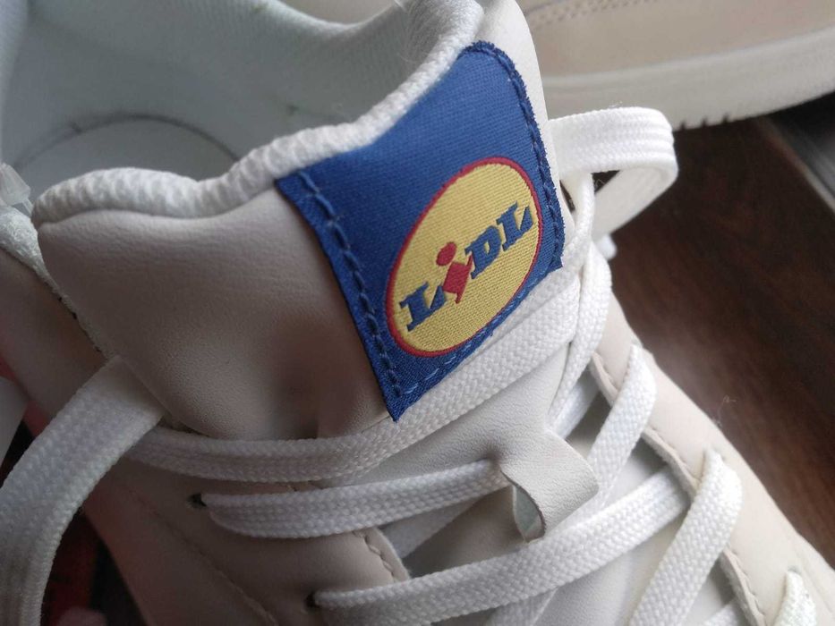 Nowe Sneakersy LIDL biało-beżowe LiDL kultowe LIDLOWE rozm.46
