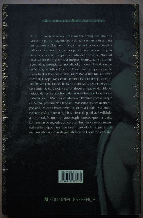 Os Cisnes de Leonardo, de Karen Essex, livro novo