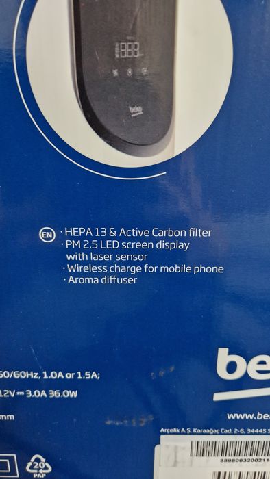 Oczyszczacz powietrza Beko ATP3100N