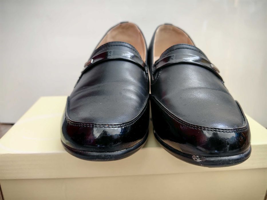Półbuty czarne na obcasie eleganckie rozmiar 39