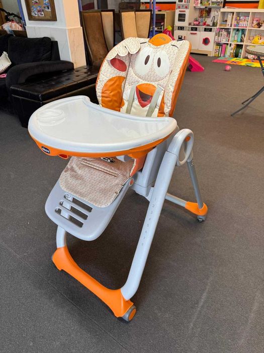 Cadeira da papa Chicco Polly2Start - Fancy Chicken Laranja.
