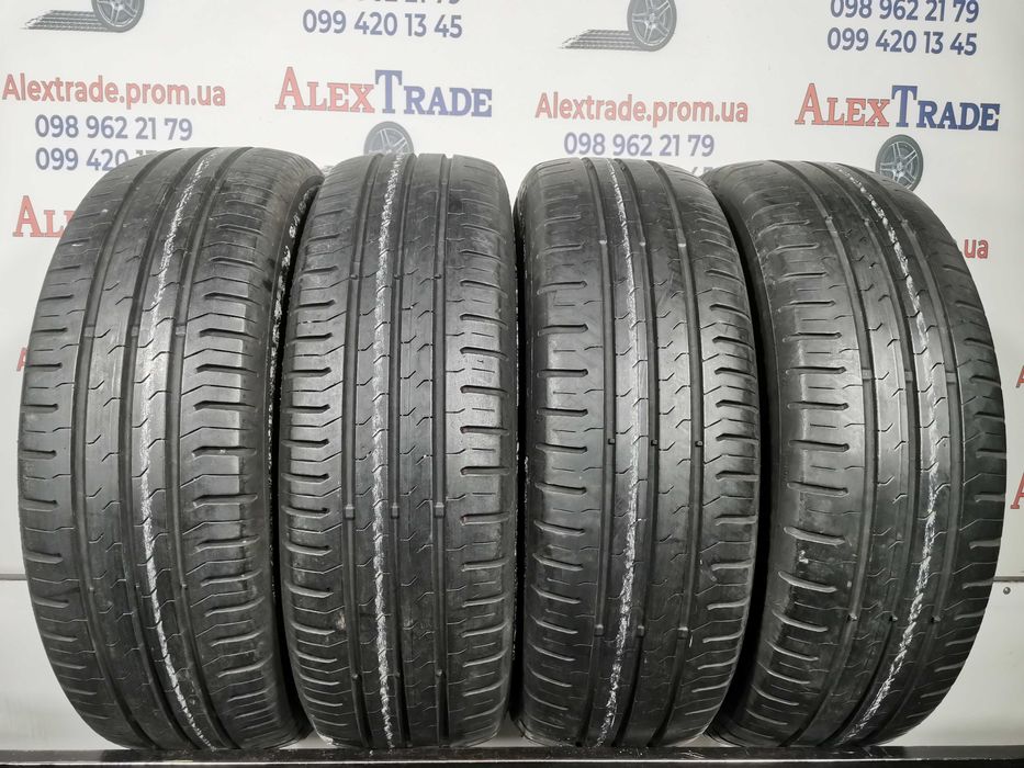 4 шт. 185/65 R15 Continental ContiEcoContact 5 літні шини вживані 6 мм