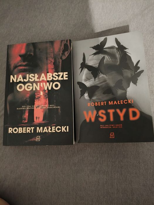 Sprzedam książki Roberta Małeckiego - WSTYD I NAJSŁABSZE OGNIWO