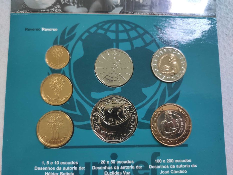 Moedas Escudos em carteira BNC 1999
