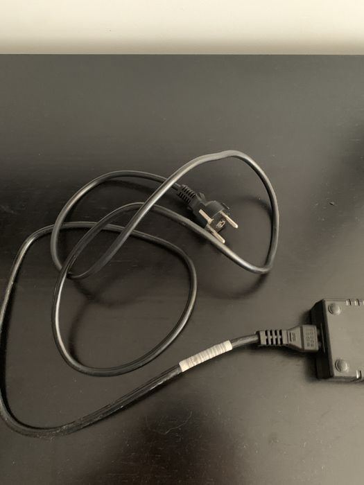 Carregador de computador HP e cabo de alimentação