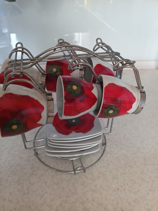 Чайний сервіз, з підставкою