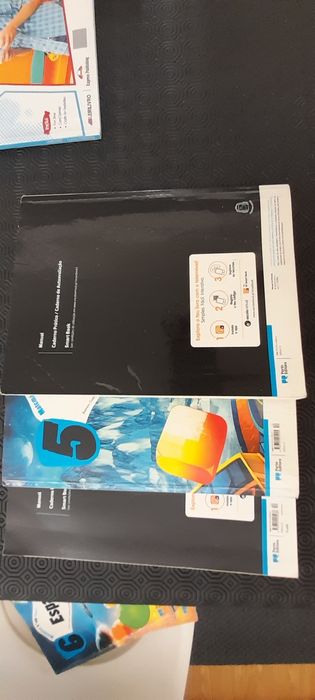 Manuais/livros escolares matemática e inglês 5 ano