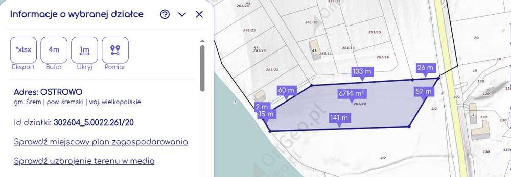 Działka z linią brzegową jeziora - WYNAJEM