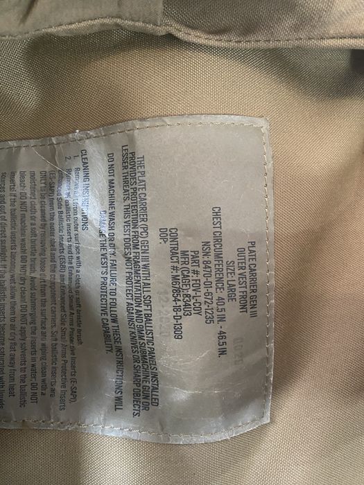 плитоноска USMC Plate Carrier Gen III | Coyote Brown Оригінал США