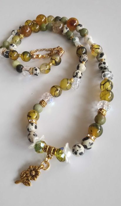 Naszyjnik naturalne kamienie